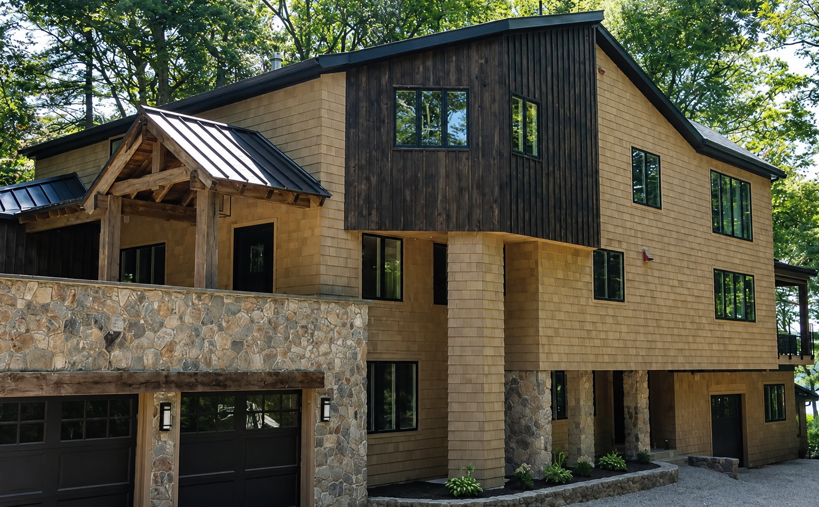 A completed Tekee home demonstrating integrated residential design and craftsmanship